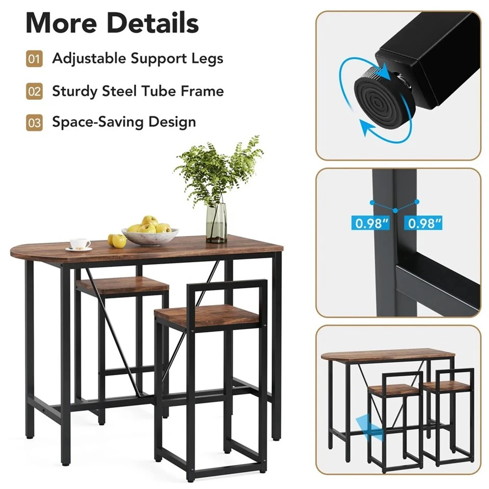 bar table and stools