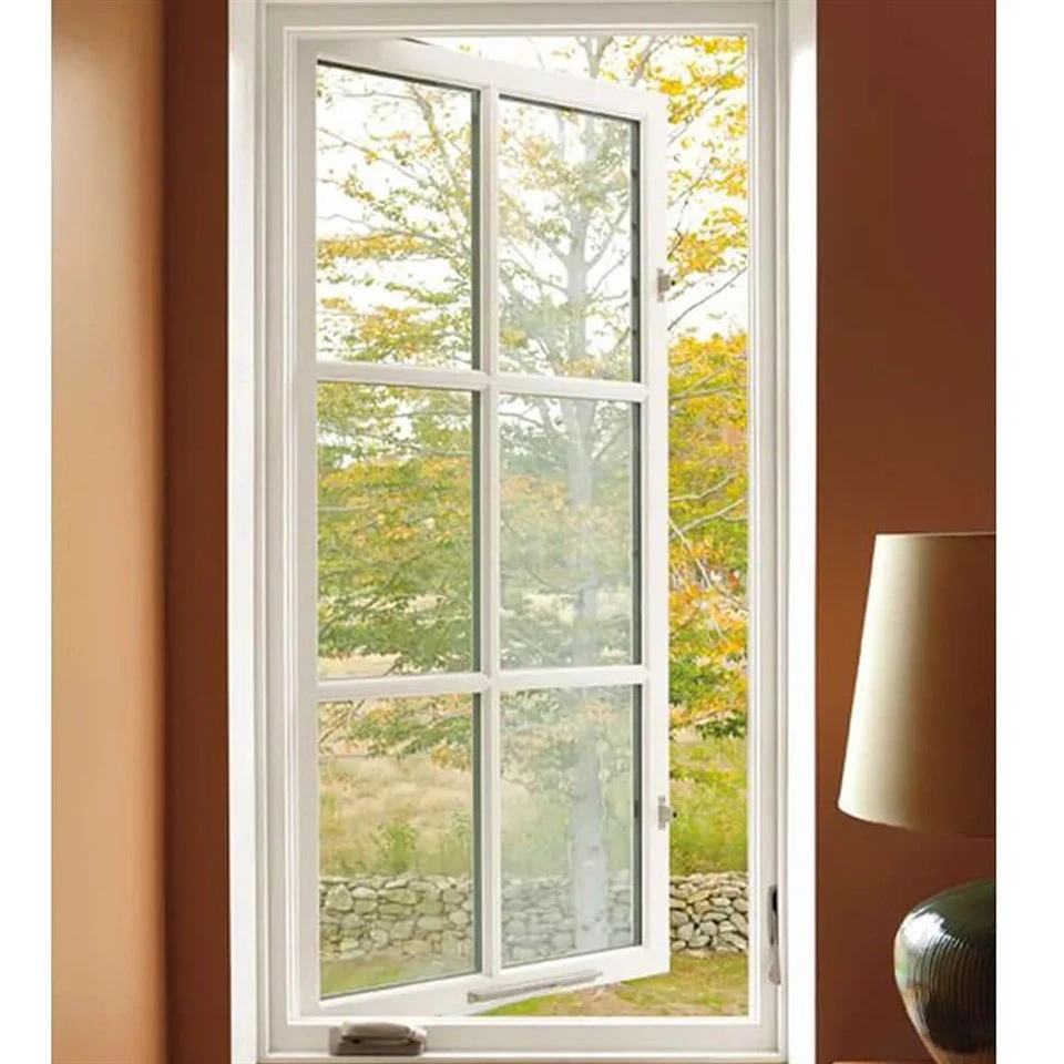 white upvc casement window